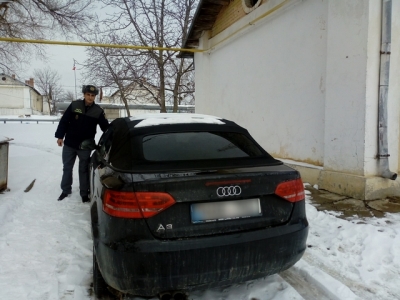 Audi A3, căutat de autorităţile din Spania, depistat la P.T.F. Albiţa