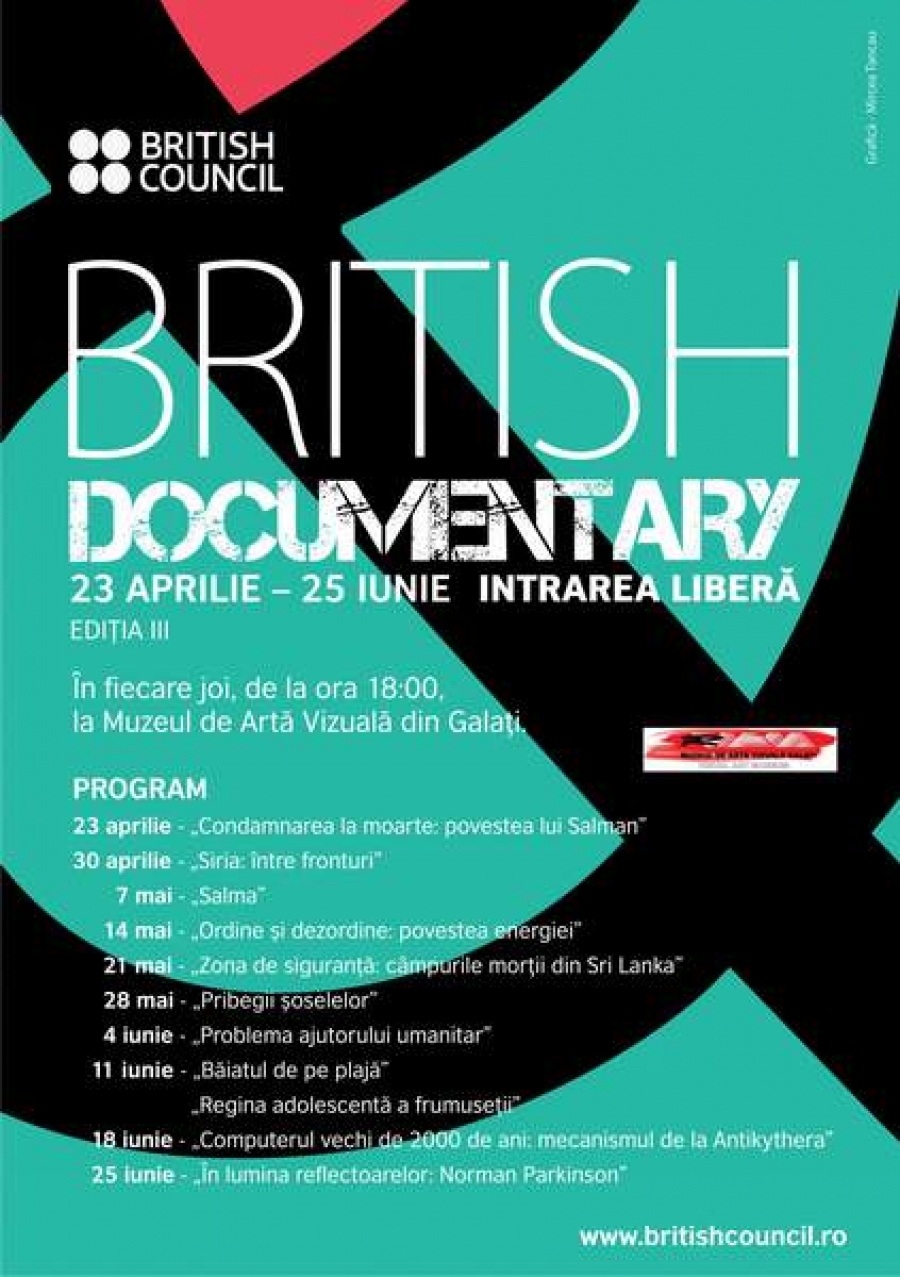 “British Documentary”, de joi, la Muzeul de Artă Vizuală