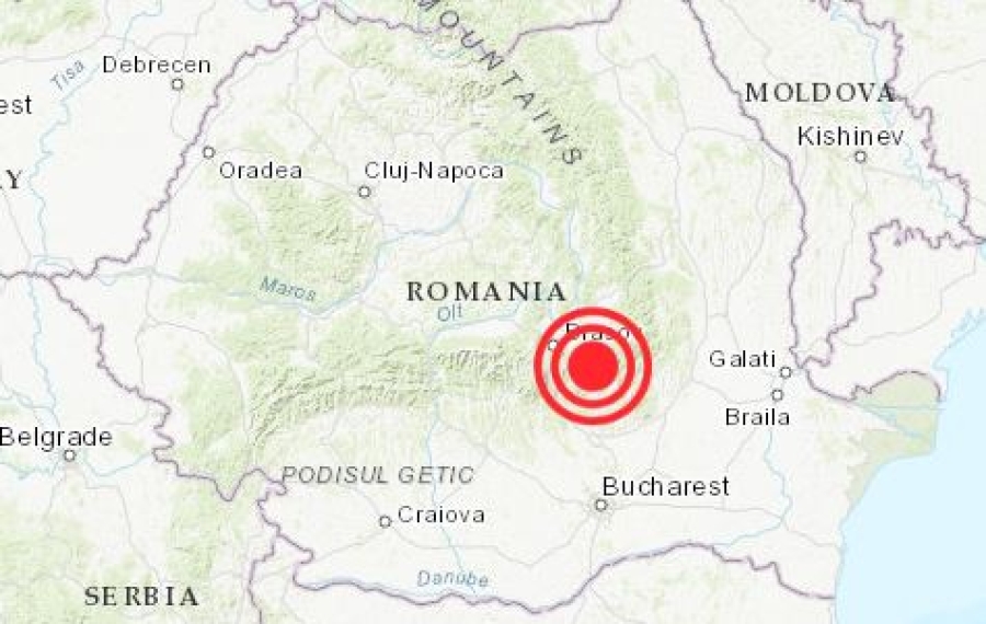 Cutremur de mică adâncime cu epicentrul la Braşov