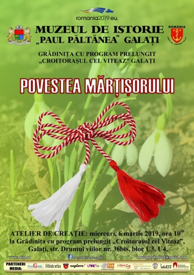 "Povestea mărţişorului", atelier de creaţie pentru micuţii gălăţeni