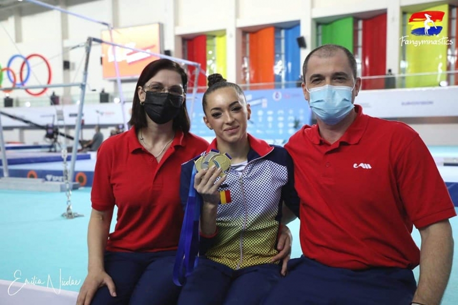 Gimnasta Larisa Iordache, dublă campioană europeană