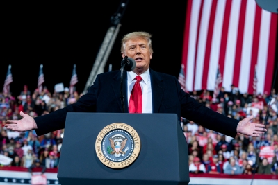 Trump susţine că va câştiga, în primul său miting după prezidenţiale