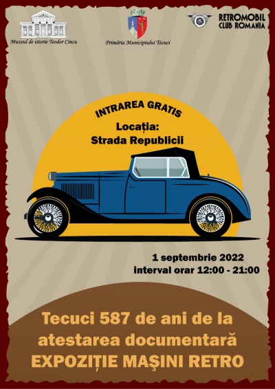 Expoziție de Mașini Retro, la Tecuci