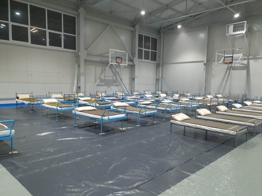 Galaţi: Sală de sport transformată în spaţiu de cazare pentru refugiaţi