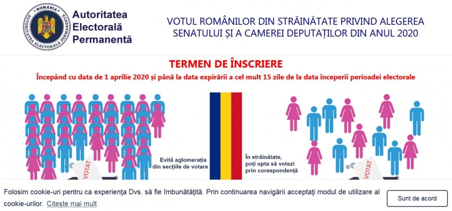 AEP: Aproape 500 de români din străinătate înregistraţi, până în prezent, pentru a vota la parlamentare