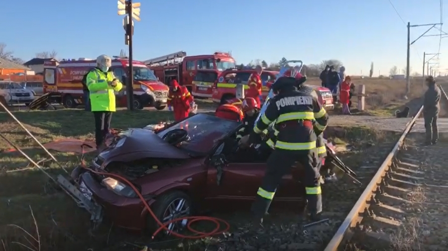 UPDATE: Soţ şi soţie morţi în urma accidentului feroviar de la Şerbeştii Vechi (VIDEO)