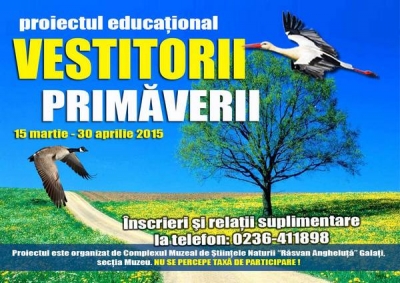 \"Vestitorii Primăverii\" vin la Muzeul de Ştiinţele Naturii