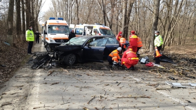 Doi adulţi şi un copil şi-au pierdut viaţa într-un teribil accident la Tulcea