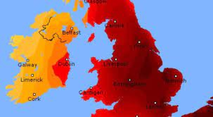 În Marea Britanie s-au înregistrat pentru prima dată temperaturi de peste 40 de grade Celsius