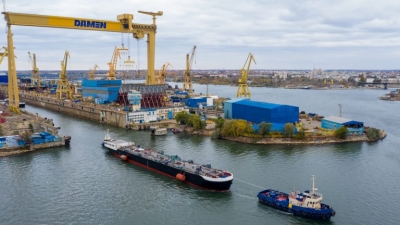 CEC Bank finanţează cu 60 de milioane de lei şantierul naval Damen Shipyards din Mangalia