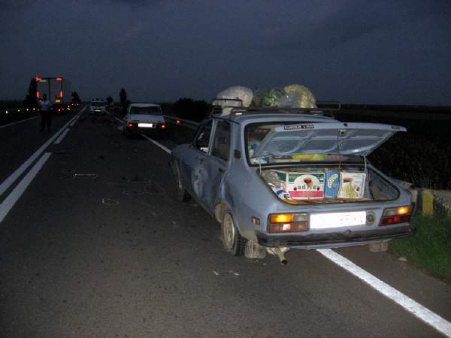 Şofer de jeep, beat, a omorât doi oameni şi a fugit de la locul faptei
