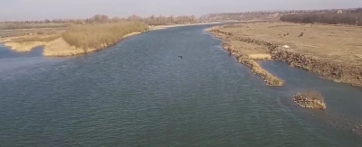 Breşă în digul de la Cosmeşti. În caz de debite crescute, localitatea ar putea fi în pericol