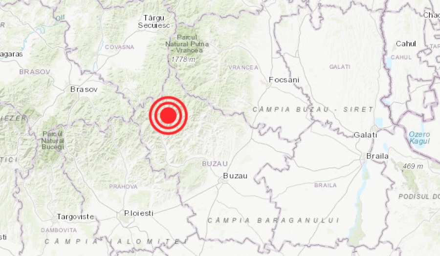 Cutremur în această dimineaţă, în zona Vrancea, Buzău