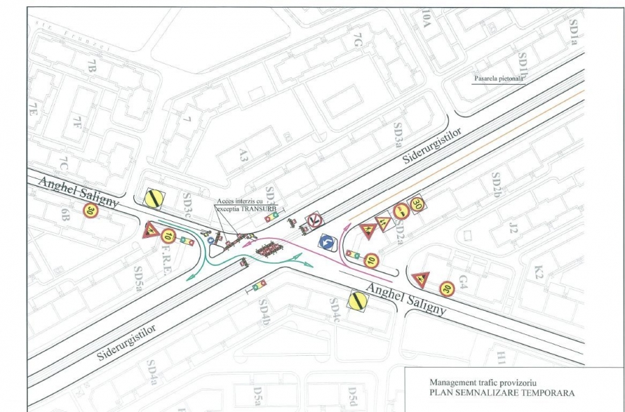 Shimbări de semnalizare în intersecţia din zona IREG