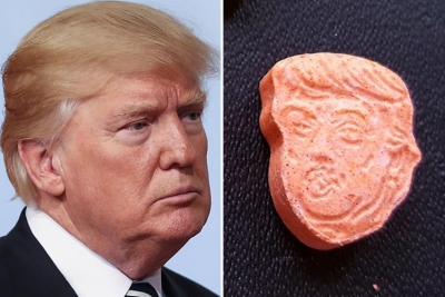 Poliţia germană a confiscat 5.000 de pastile de ecstasy având imprimate pe ele chipul lui Trump