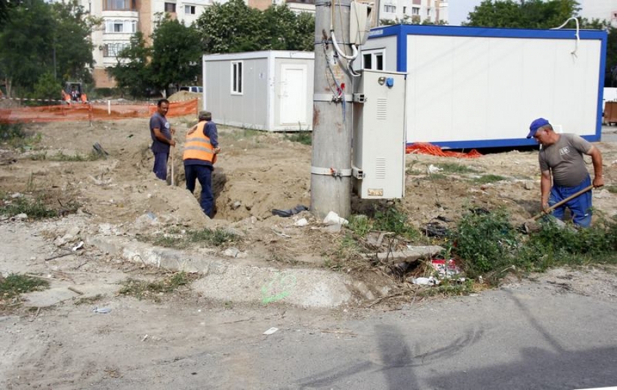 A început construirea efectivă a parcării multietajate din Mazepa
