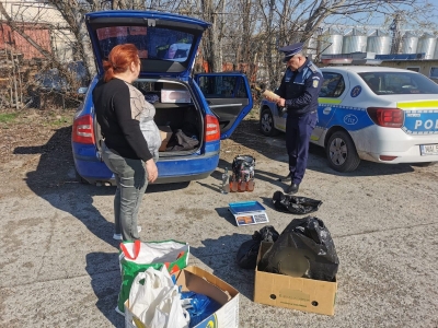 Poliţiştii de la Trasporturi, amenzi şi confiscări la braconieri şi hoţi de lemn