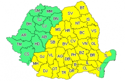 Galaţi: COD GALBEN de caniculă, până vineri seară
