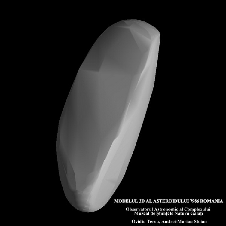 Forma unui asteroid, determinată la Observatorul Astronomic Galaţi
