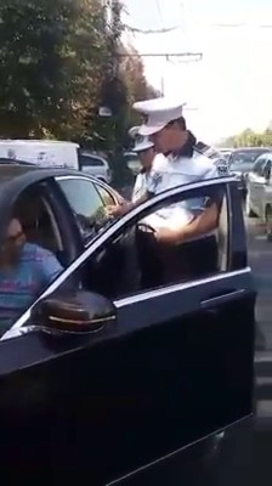 A blocat 40 de minute o altă maşină
