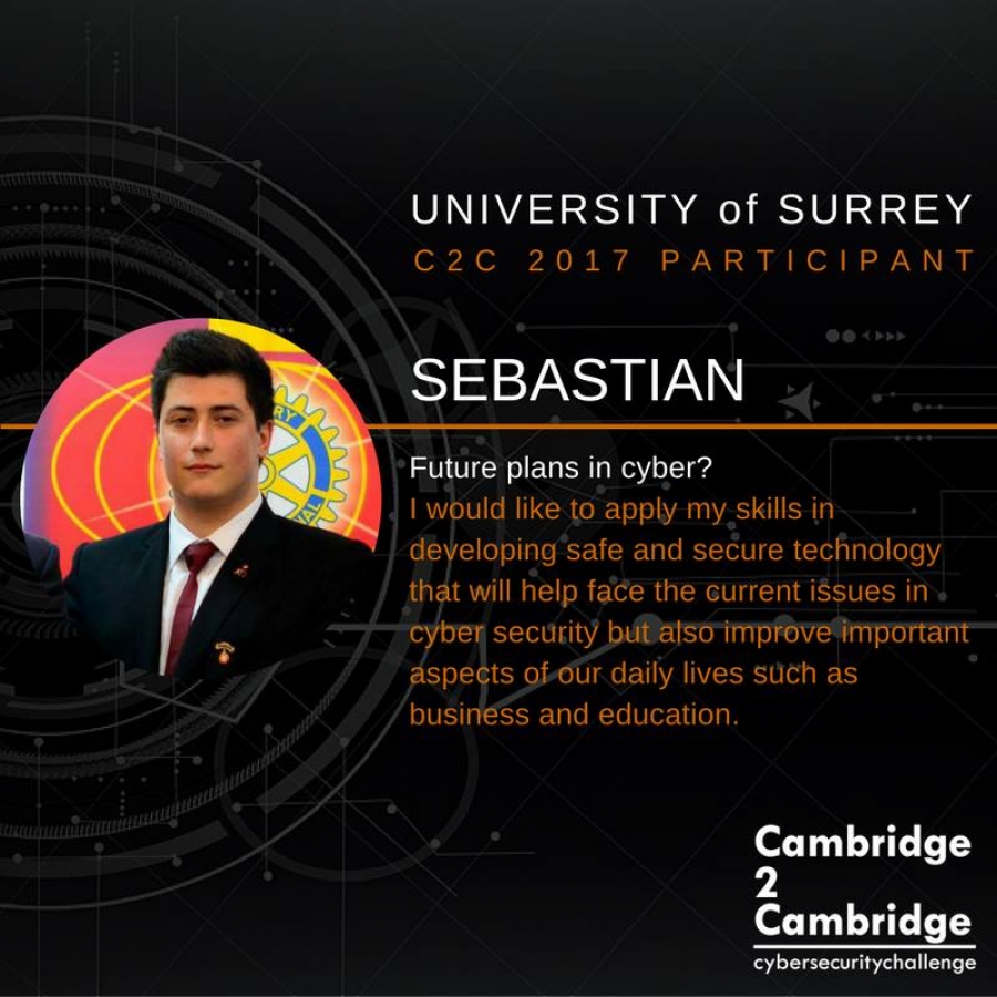 Tânăr gălăţean, premiat la una dintre cele mai importante competiții de IT pentru studenţi “Cambridge2Cambridge”