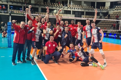 CSM Arcada a ratat două mingi de meci la Chaumont, dar s-a calificat spectaculos în 8-imile CEV Cup