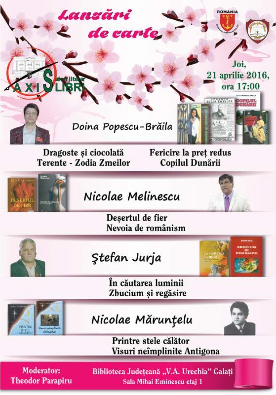 10 cărţi lansate joi la Axis Libri
