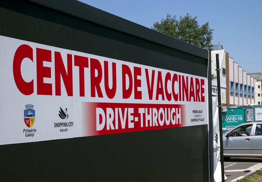 Centrul de vaccinare drive-thru din Galați rămâne deschis până pe 11 octombrie