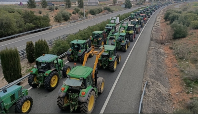 Protest de amploare al fermierilor şi la Galaţi