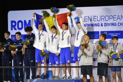 România, campioană europeană de juniori la ştafetă masculin 4x100 m liber