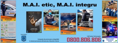 Galați: Activități de prevenire a corupției, desfășurate în cadrul Campaniei M.A.I. etic, M.A.I. integru!