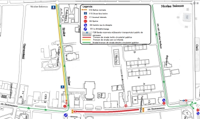 Trafic închis, trasee deviate și stații suspendate în Galați