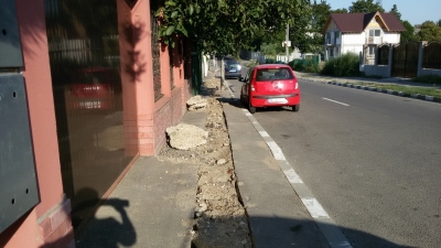 Poliţia Locală a aplicat amenzi pentru lucrările de pe strada  9 Mai