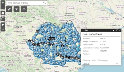 CNAIR a lansat aplicația pentru parcările și spațiile de servicii aferente drumurilor naționale și autostrăzilor