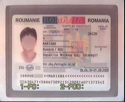 Carte de identitate şi permis de şedere false descoperite la Oancea