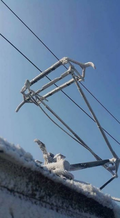 Trenuri anulate la Galaţi din cauza viscolului