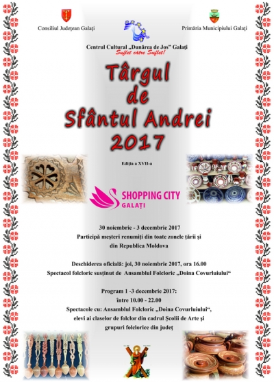Centrul Cultural „Dunărea de Jos” invită gălăţenii la Târgul meşterilor populari