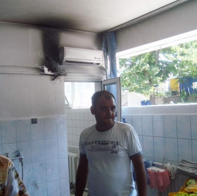 Un aparat de aer condiţionat de la stadionul Oţelul a explodat de la caniculă
