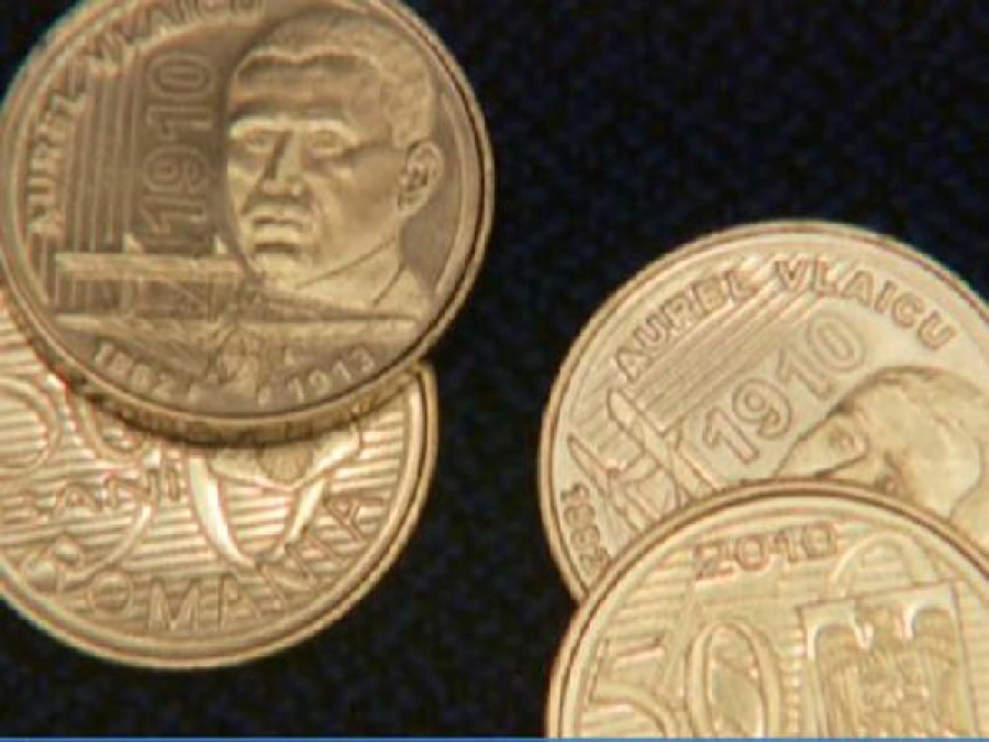 Noua monedă de 50 de bani e în circulaţie de o lună