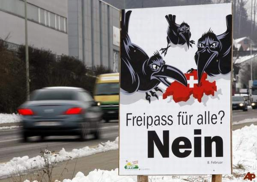 Restricţiile impuse de Elveţia lucrătorilor europeni încalcă acordul bilateral