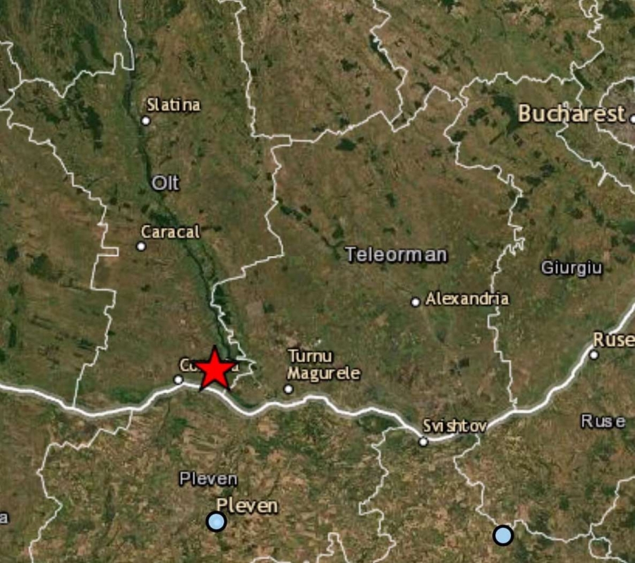 Cutremur de 4.0 grade la numai 10 km adâncime în Oltenia