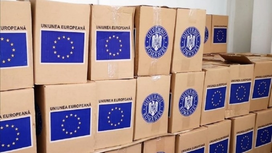 Pachete alimentare din partea UE pentru nevoiaşii Galaţiului