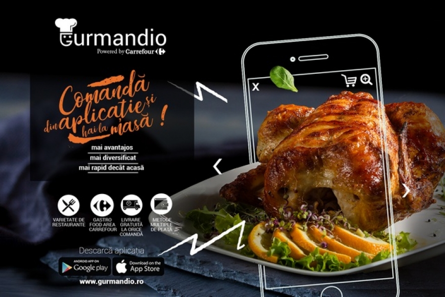 Carrefour a lansat o aplicaţie ce le va aduce gălăţenilor mâncarea dorită acasă