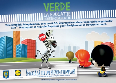„Verde la educaţie pentru circulaţie” în parcările Lidl