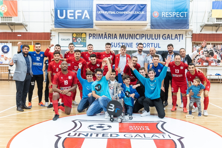 United Galaţi se va duela cu Barça, Anderlecht şi Pula în Elite Round-ul UEFA Futsal Champions League