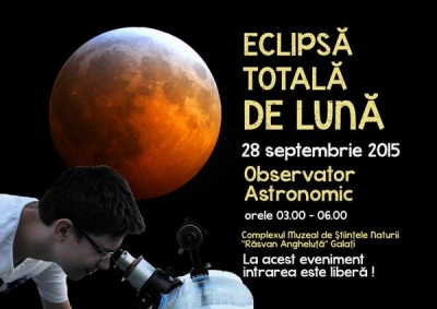 Luni dimineaţă, eclipsă totală de lună