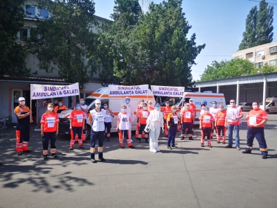 Protest la Serviciul Judeţean de Ambulanţă Galaţi