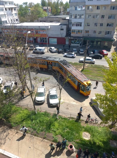 Tramvai deraiat în Micro 39