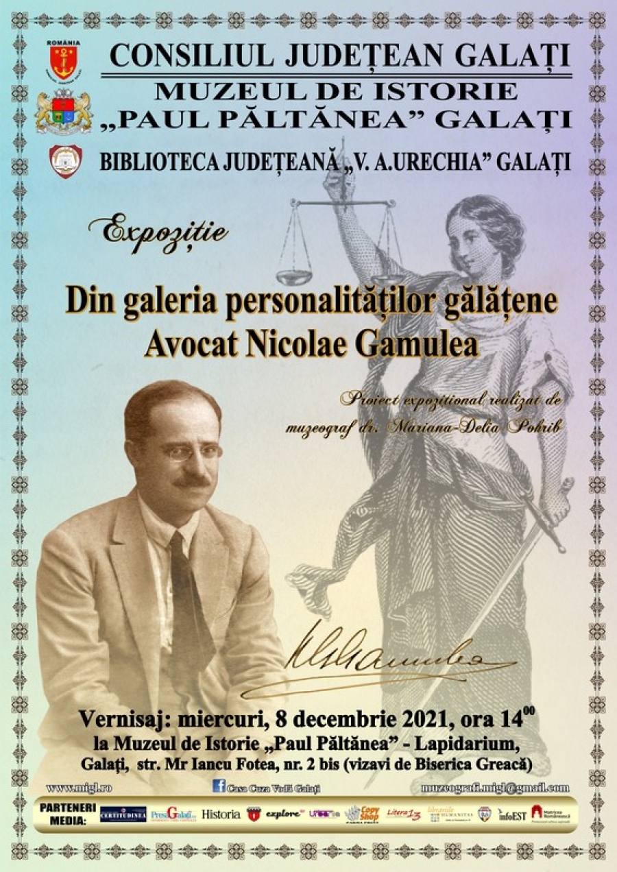 Documente şi cărţi juridice ale familiei Gamulea, expuse la Muzeul de Istorie Galaţi