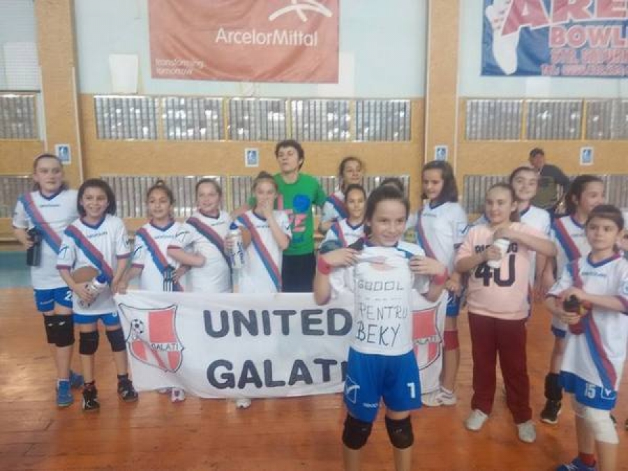 Cele mai mici „nepoţele” de la United, campioane pe Galaţi şi împreună cu CSS şi ACS Danubius 2010 continuă lupta pentru medalii